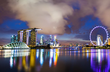 Image showing Singapore at night