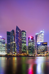 Image showing Singapore at night