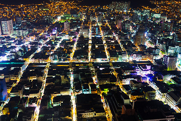 Image showing Busan city at night