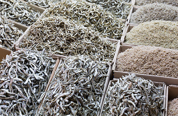 Image showing Dried anchovy fish