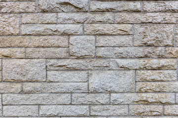 Image showing Concrete brick wall