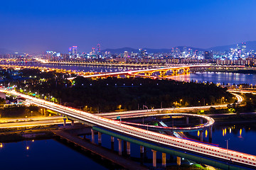 Image showing Highway in Seoul city