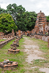 Image showing Ancient architecture in Ayutthaya, Thailand