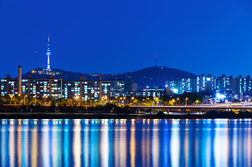 Image showing Seoul at night