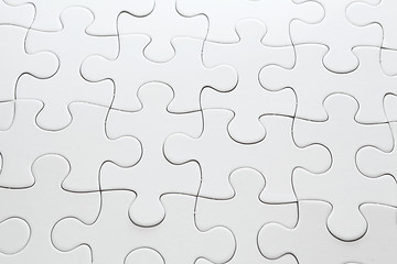 Image showing White completed puzzle