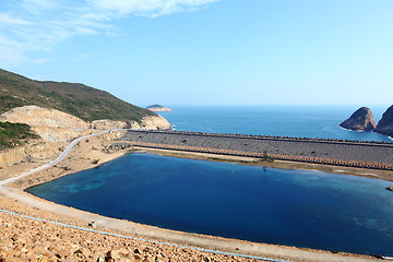 Image showing High Island Reservoir in Hong Kong Geo Park