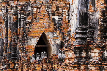 Image showing Historic architecture in Ayutthaya, Thailand