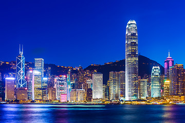 Image showing Hong Kong skyline at night