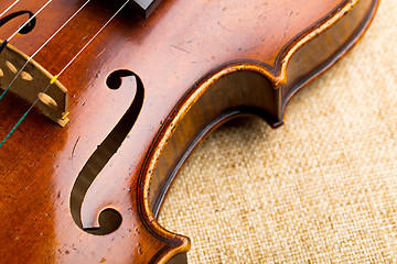 Image showing Violin close up