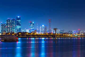 Image showing Cityscape in Seoul at night