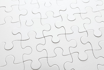 Image showing Complete white puzzle