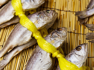 Image showing Dried salted fish for sell