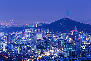 Image showing Seoul at night