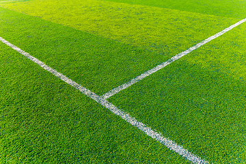 Image showing Green turf for sport arena
