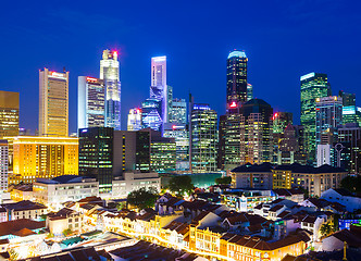 Image showing Singapore at night