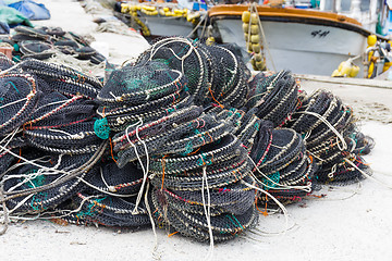 Image showing Seafood net traps