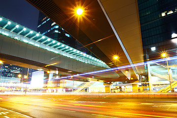 Image showing Highway road at night