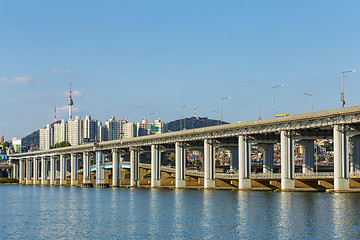 Image showing Seoul city skyline in South Korea