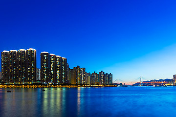 Image showing City in Hong Kong at night