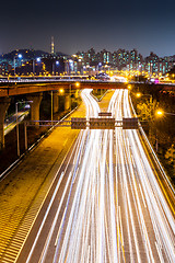 Image showing Seoul city in South Korea at night