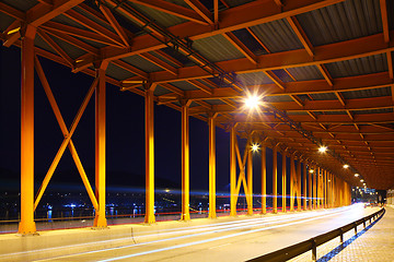 Image showing Tunnel with car light