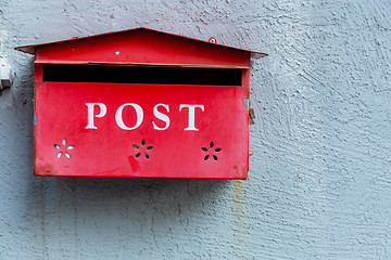 Image showing Red mailbox