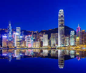 Image showing Hong Kong skyline at night