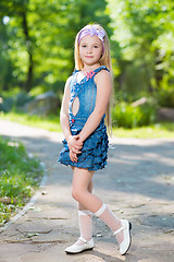 Image showing Nice little blond girl