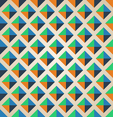 Image showing Seamless geometric pattern with rhombus