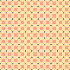 Image showing Seamless pattern with retro colors and shapes