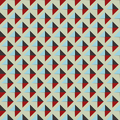 Image showing Seamless pattern with colorful shapes and shadows