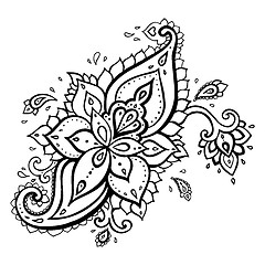 Image showing Paisley. Ethnic ornament.