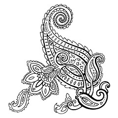 Image showing Paisley. Ethnic ornament.