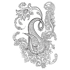 Image showing Paisley. Ethnic ornament.