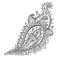 Image showing Paisley. Ethnic ornament.