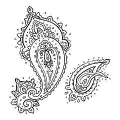 Image showing Paisley. Ethnic ornament.