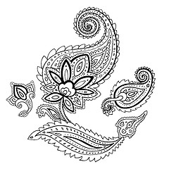 Image showing Paisley. Ethnic ornament.