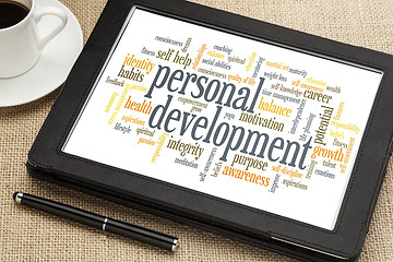 Image showing personal development word cloud