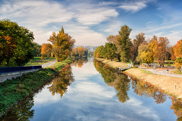 Image showing Canal for river steamers in Troja