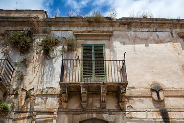 Image showing Ruin historic palace in Noto