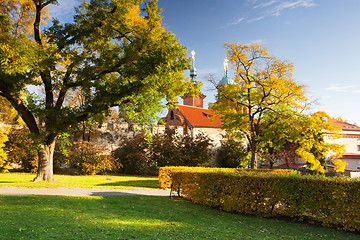 Image showing Temple of St.Lawrence in Petrin garden in Prague