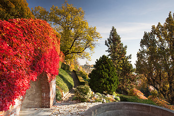 Image showing Public Garden of Paradise in Prague , Czech Republic