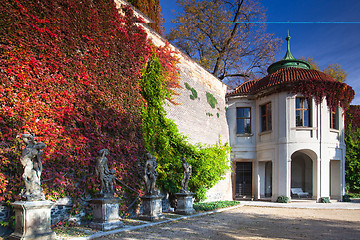 Image showing Public Garden of Paradise in Prague in Czech Republic