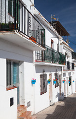 Image showing Typical white houses in Mijas