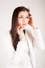 Image showing stressed out businesswoman