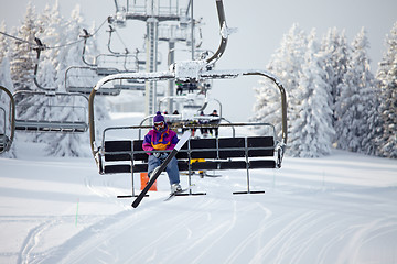 Image showing Ski lift