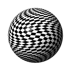 Image showing Chessboard Globe