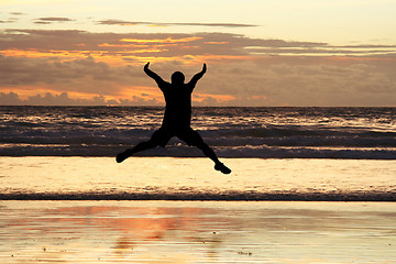 Image showing Jumping man