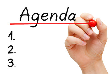 Image showing Agenda Concept