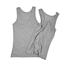 Image showing  two grey shirts 